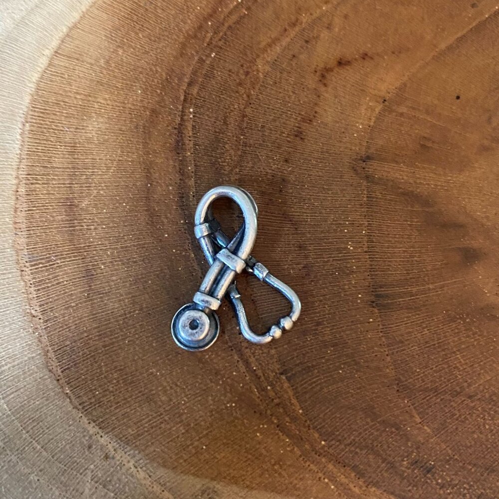 James Avery Stethoscope Charm, Sterling Silver